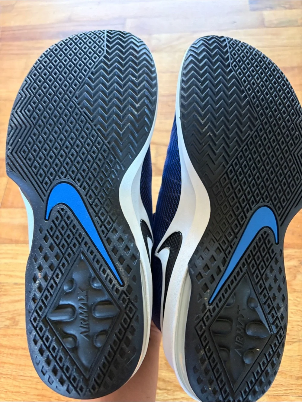 Nike Blue and Black High-Top Athletic Sneakers